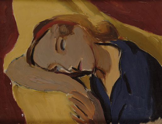 Immagine: Bruno Canfori, Donna triste, s.d., olio su tela, cm 38 x 48, Collezione privata